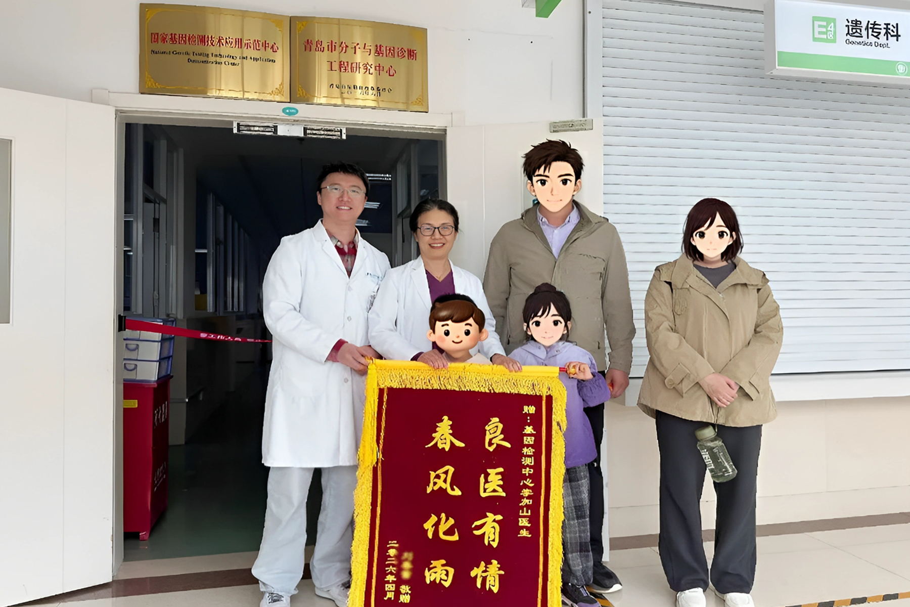 有温度的医者 | 六年，终结一个家族遗传“魔咒”——龙凤胎父母跨城送锦旗，感谢他们改写命运